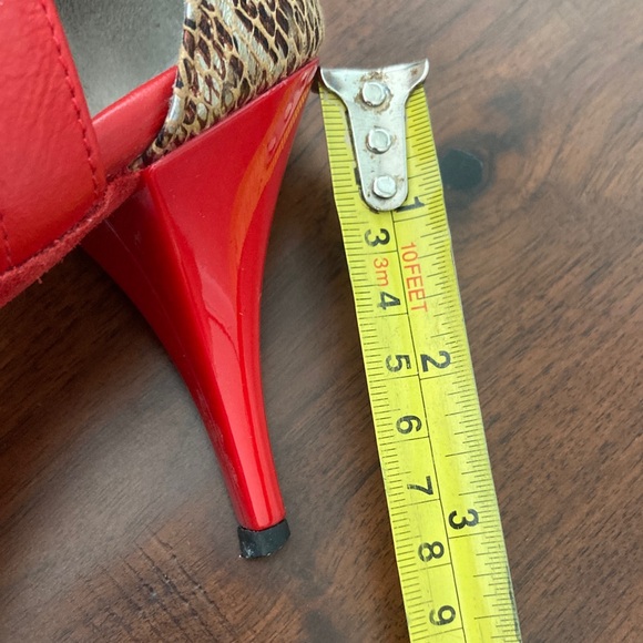 Argentine Tango Darcos Red and Tan Women's Heels 39 - Picture 3 of 10